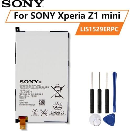 Original SONY Battery For SONY Xperia Z1 mini Xperia Z1 Compact D5503 M51w LIS1529ERPC 2300mAh Authentic Phone Replace Battery