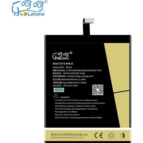 New Original LEHEHE BM33 Battery for XIaomi Mi4i 3080mAh High Quality Smartphone Replacement Bateria with Tools Gifts