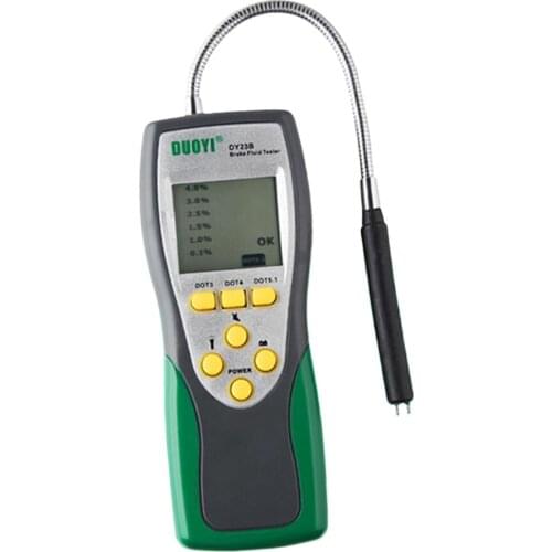 Car Brake Fluid Tester Oil Tester with 250mm Goose Neck Detector 2.2in LCD Display for DOT3/DOT4/DOT5 Car Brake Fluid Tester