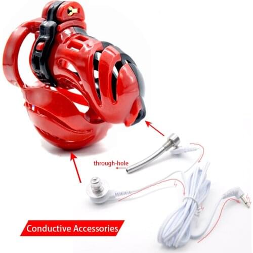 Chaste Bird Electric Device Shock Cock Penis Rings New 3D Design Male Polyethylene Chastity Integrative Adult Sex Toys A390