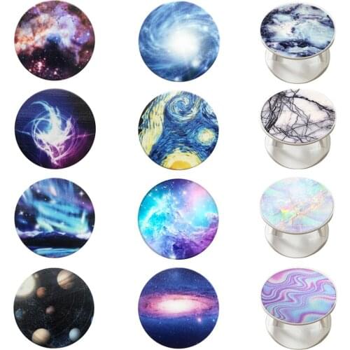 Round Finger Grip Mobile Phone Holder Expanding Stand Grip Pocket Socket Support Anti-Fall Foldable Mobile Universal for iPhone