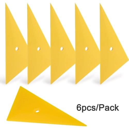 EHDIS 6pcs Window Foil Tint Car Scraper Vehicle Carbon Fiber Film Clean Squeegee Sticker Remover Wrapping Vinyl Applicator Tools