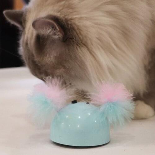 Electronic For Cat Toys Infrared Laser Light Feather Teaser Auto Electric Pet Self Hi Toys