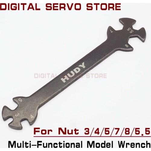 1pc 6 in 1 RC Hudy Special Tool Wrench 3/4/5/5.5/7/8MM for Turnbuckles & Nuts RC Car Adjustment