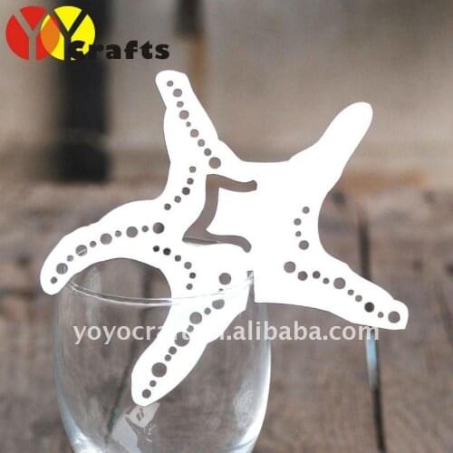 Hot sell wholesale wedding favor starfish place card for weddings and party