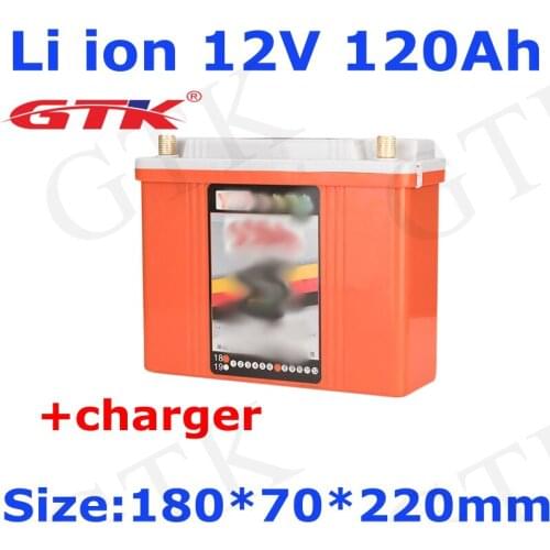 GTK Waterproof 12V 120AH li-ion Lithium battery BMS for large capacity polymer xenon lamp inverter outdoor lithium battery