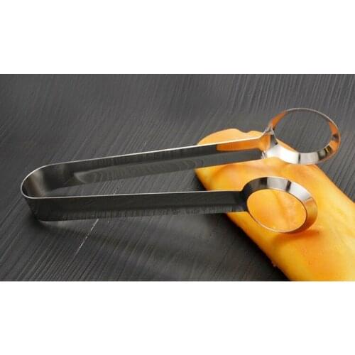 1PC HAND Kitchen Cooking Tools 2pcs/lot Creative Stainless Steel Egg Tong Egg Clip Kitchen Gadgets LB 090