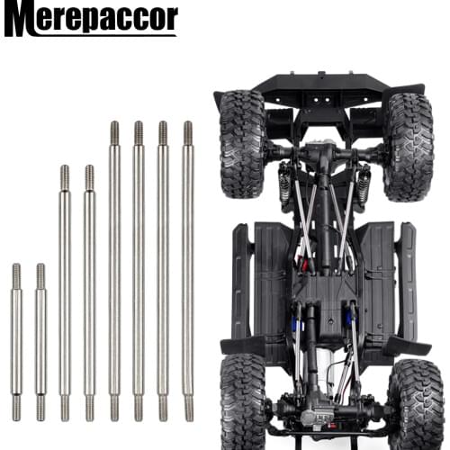 MEREPACCOR Complete Stainless Steel Links 8 Pcs Set For Traxxas Trx-4 324mm Wheelbase