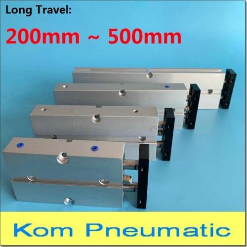 Verykom Pneuamtic TDA TN Airtac Type Long Stroke 200mm To 500mm Double Rod Pneumatic Piston Air Cylinder TN10*300*16*200*20*400