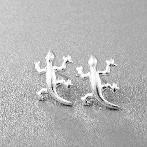 Punk Earrings Animal Lizard Stud Earrings Trendy Small Cute Funny Boho Metal 2020 for Aretes Femme Kids Fashion Jewelry Gift