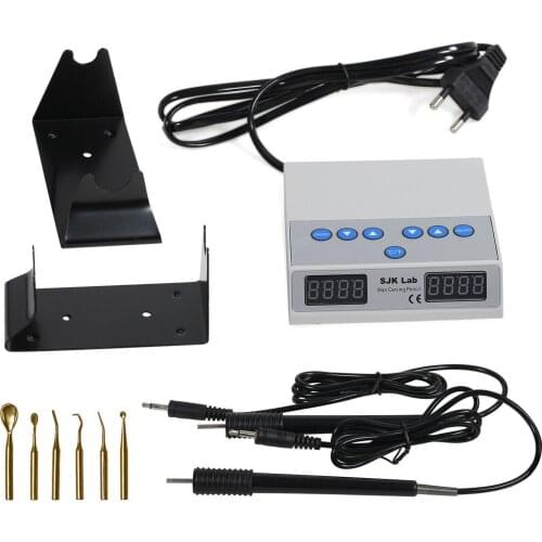 Dental Lab Instrument Electric Wax Waxer Carving Double Pen Pencil & 6 Wax Tips