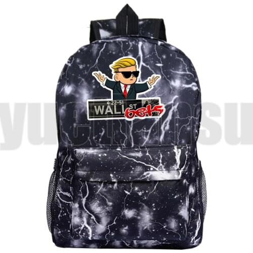 Sac A Dos WSB Bookbag Gamestop Mochila Para Hombre WallStreetBets Laptop Back Pack Backpacks for School Teenagers Girls Bag