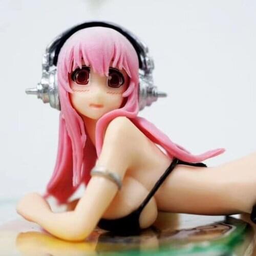 Super Sonico Sexy PVC Action Figure Supersonico Swimsuit Model Japanese Anime Nitro Cartoon Figurines Collecible Doll Cheap Toys