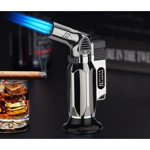 High jet Flame Butane Gas Lighter Refillable Adjustable Butane Jet Torch Lighter BBQ Tools Flame Ignition Tool Gadgets For Men