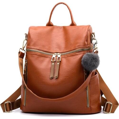Backpack womens bag 2021 new trendy female student backpack fashion casual Korean backpack