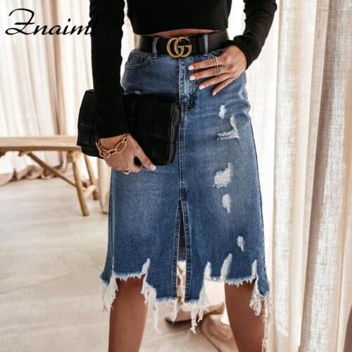 Женские юбки джинсовые Znaiml China At AliExpress