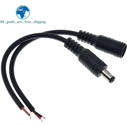 1Set 5.5x2.1 Plug DC male or Female Cable Wire Connector For 3528 5050 LED Strip Light For diy