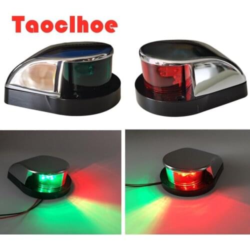 1pcs IP65 12v LED Bow lights Boat Marine Navigation Lights Marine sailing signal Lamp, Red and Green for Pontoon Yacht Skeeter