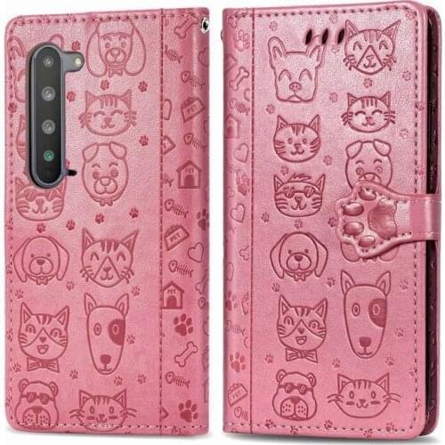 10pcs Cute Cat Dog PU Leather Wallet Card Pocket Magnetic Flip Phone Case Cover for Sharp AQUOS R5G Zero2 SHV47 Sense3 Lite Plus