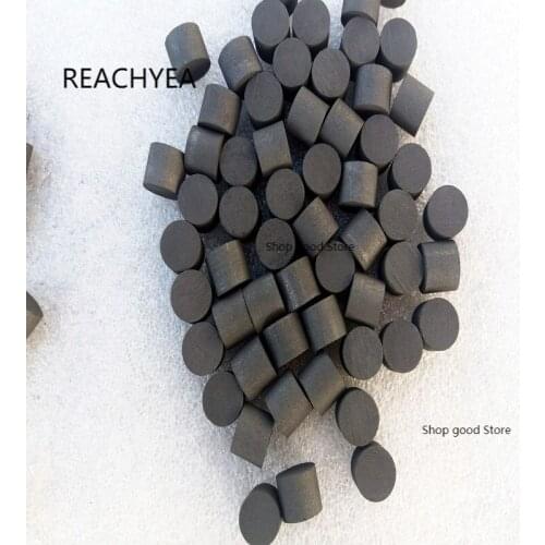 50pcs 99.99% Carbon graphite particle diameter 3/4/5/6/8/10/12mm thickness 4-12mm heat resistant Solid lubricate graphite grains