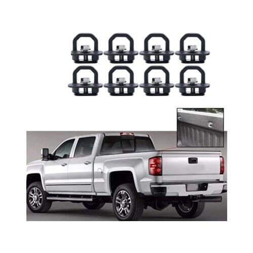 8pcs Car accessories Tie Down Anchor Truck Bed Side Wall Anchor Pickup for GMC Sierra Canyon Chevy Silverado Colorado 2007-2018