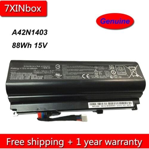 7XINbox 88Wh 15V Genuine A42N1403 Battery For Asus ROG GFX71JY 17.3" GFX71JY4710 G751 G751J G751J-BHI7T25 A42LM93 4ICR19/66-2