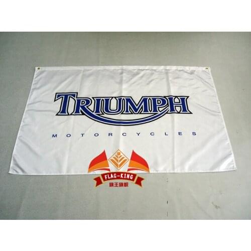 Free shipping triumph flag for car show , can custom print file,90X150CM size,100% polyster,triumph banner