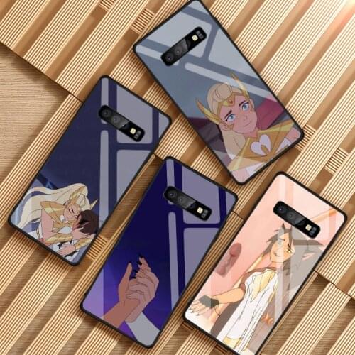 She-Ra and the Princesses Tempered Glass Phone Case For Samsung Galaxy S8 S9 S10 S20 PLUS J8 J6 J4 2018 NOTE 8 9 10 Cover Shell