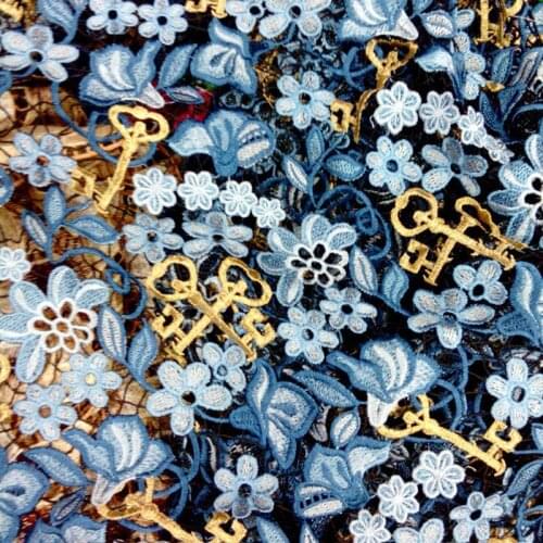 DIY african laces multi color Kep embroidery fabric new guipure cord lace cloth elegant embroidery lace guipure fabric latest