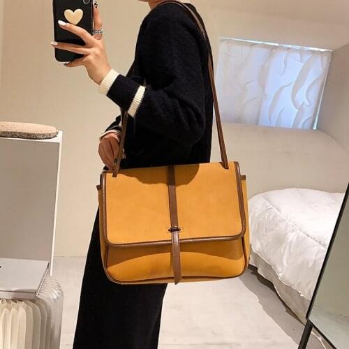 Designer Fashion Ladies Shoulder Bag Flap Pocket Cross-body Shoulder Bag Solid Color Small Square bag