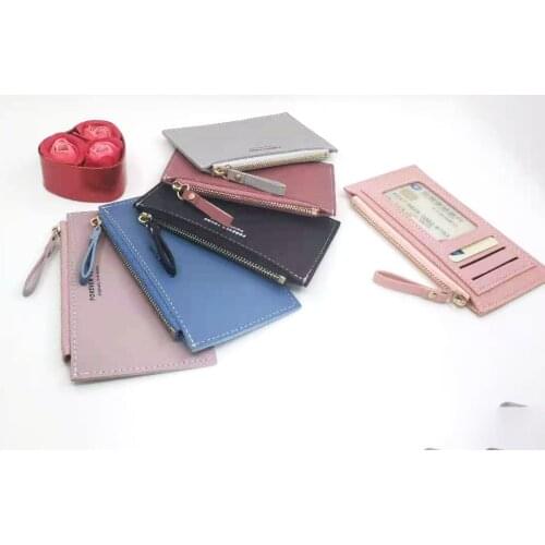 Mens Womens ID Card Holder Womens PU Coin Purse Credit Card Case Pocket Bank Card Holder Card Holder with Zipper