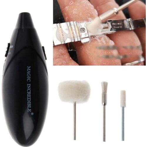 Electric Silver Gold Diamond Dazzle Bling Cleaning Brush Jewelry Cleaner Tools