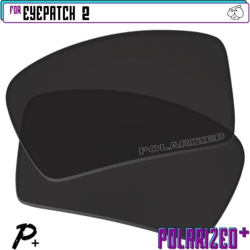 EZReplace Polarized Replacement Lenses for - Oakley Eyepatch 2 Sunglasses - Black P Plus