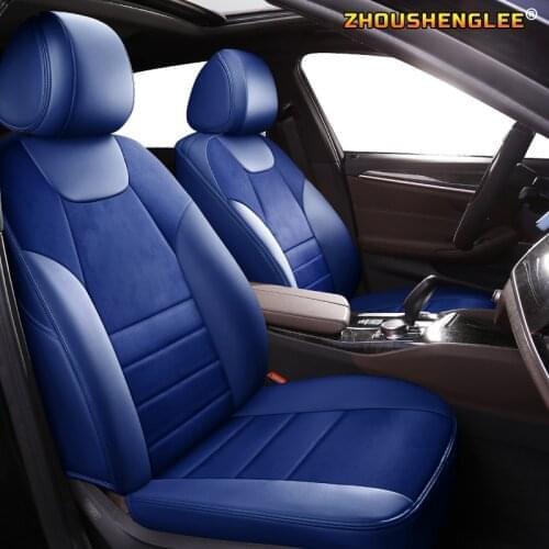 ZHOUSHENGLEE Custom Leather car seat covers For PEUGEOT 206 207 301 307 408 308 308s 508 3008 2008 4008 5008 407 607 car seats