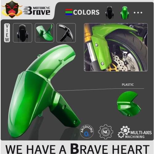 For Kawasaki Z800 Z1000 ZX10R Z1000SX Motorcycle Mudguard Front Tire Fender Fairing Wheel Cover High Quality Plastic Cowling