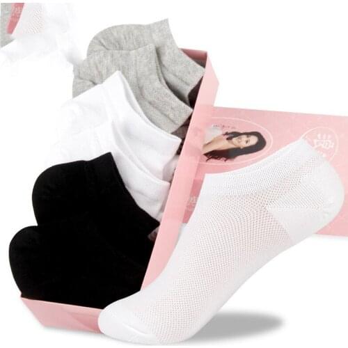 Socks Women Thin Cotton Boat Socks Invisible Shallow Mouth Non-slip Spring And Autumn Cotton White Womens Socks