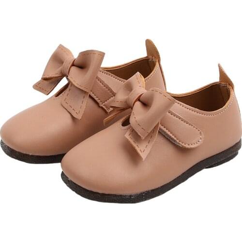 Black beige pink Little Girls Shoes Kids Princess Shoes Baby Girls Soft bottom Casual Shoes chaussure fille 1-6Years Old Kids