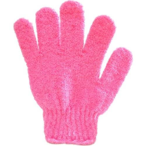 Hot 1/10pcs Household Multicolor Nylon Bath Gloves Scrub Decontamination Bath Five-Finger Gloves Bath Brushes Durable Sponges