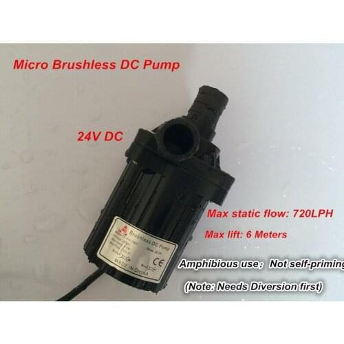 3pcs 24V DC Water Pump, Submersible, 40A-2460, more powerful 840L/H 6M, for Fish tank Fountain Circulating Cooling SYS, Aquarium