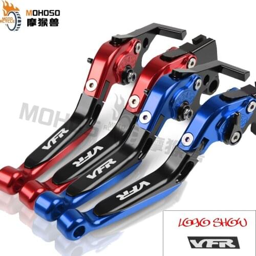 VFR Motorcycle adjustable Folding Extendable Brake Clutch Levers For Honda VFR800 VFR750 VFR1200/F VFR400 VFR 800 750 1200 400