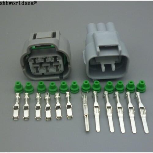 Shhworldsea 6 pin male female accelerator throttle pedal plug electrical connector for Toyota Lexus 7282-7064-40 7283-7064-40