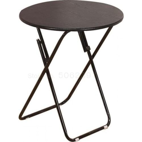 Folding Table And Chair Combination Portable Table Setting, Table Setting, Household Dining Table Small Round