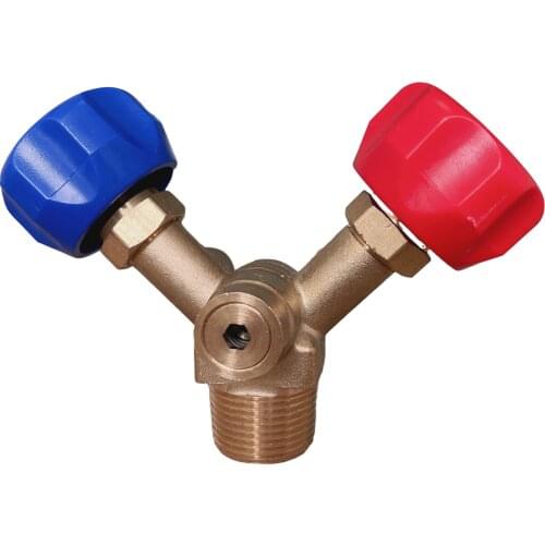 Special cylinder valve for recycling and filling/high and low pressure claw valve/explosion-proof refrigerant bottle mouth valve