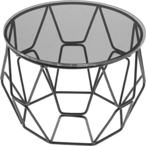 Dollhouse Glass Table 1:6 Scale Accessories Miniature Furniture Decor Model Kids Toys