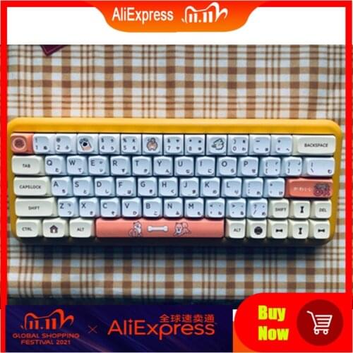 69HA Shiba Inu Theme Keycaps PBT Standard Dye Sublimation Process Keycap 139Keys QX Profile for Mechanical Keyboard
