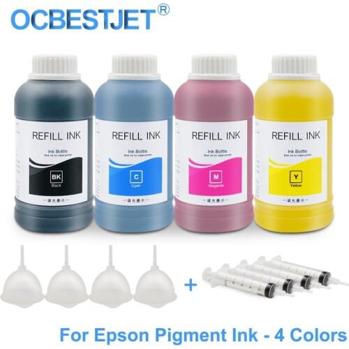 4x250ML Universal Pigment Ink Refill Ink Kit For Epson S30600 S30670 Stylus Pro 7800 9800 7880 9880 7600 9600 4000 4800 4880
