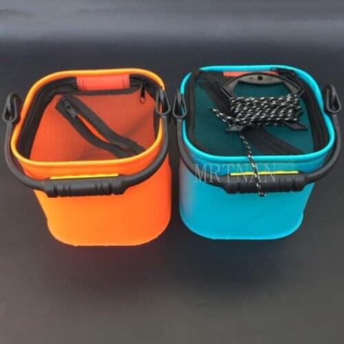 20CM EVA Water Bucket Fishing Bucket Fish Protection Bucket Live Fish Bucket Sandfish with Bucket for with Camping/Fishing