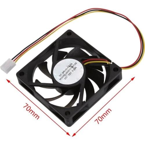 Internal 12V 3 Pin CPU Fan Cooler Fan for PC 70x70x15mm