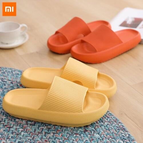New Xiaomi Thick-soled slippers women summer indoor and outdoor anti-slip home household bathroom bathing couple