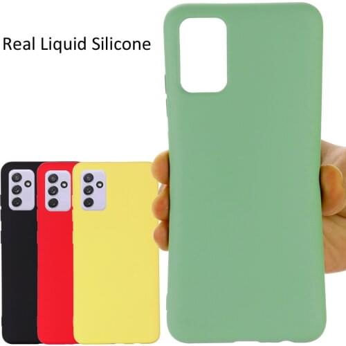 Liquid Silicone Case For Samsung Galaxy A82 Quantum2 Soft Gel Rubber Protector Matte Cover For Quantum 2